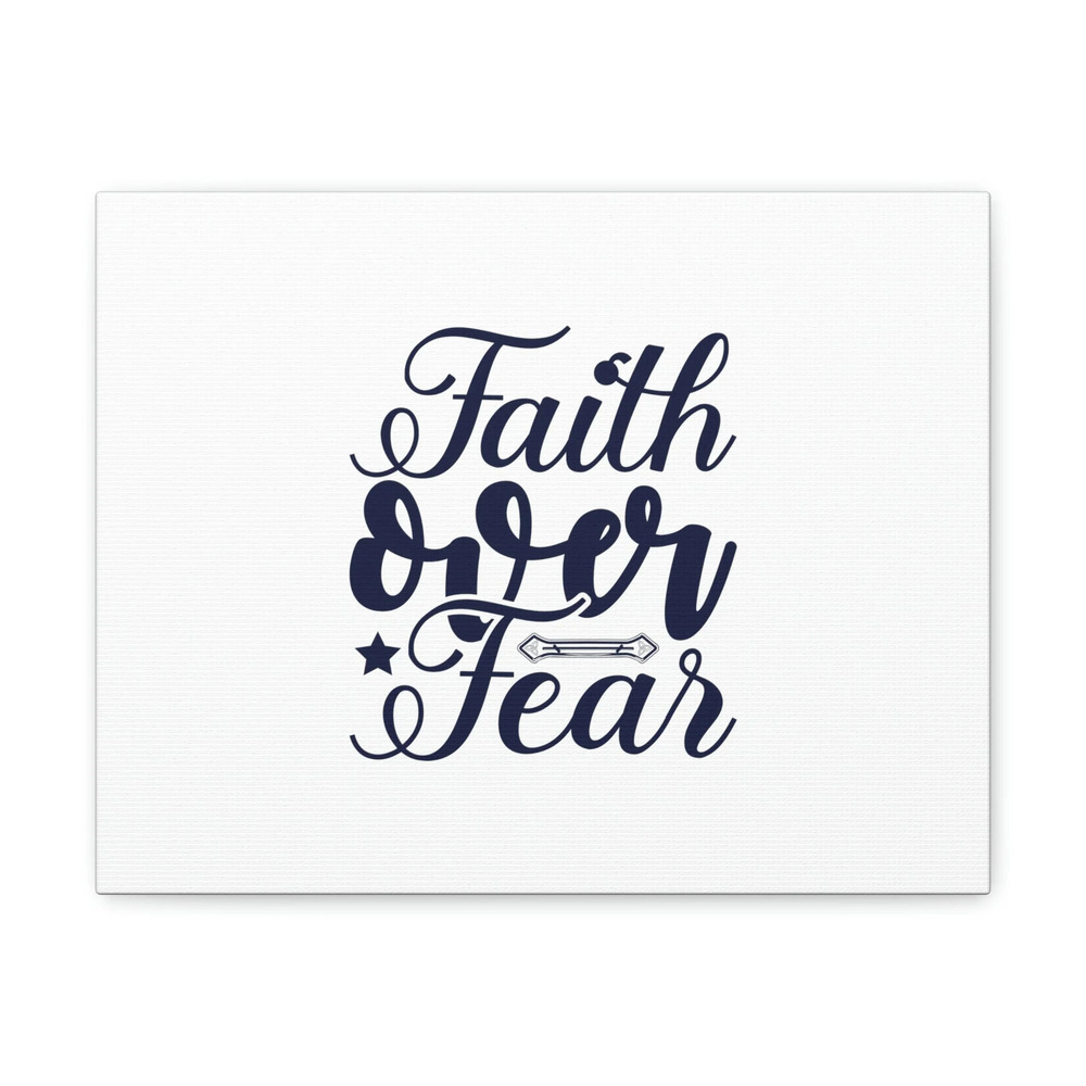 Scripture Walls Faith Over Fear Mark 4:40 Star Blue Christian Wall Art Bible